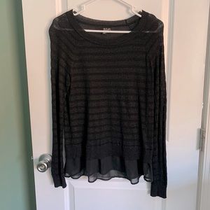 black sparkle tunic